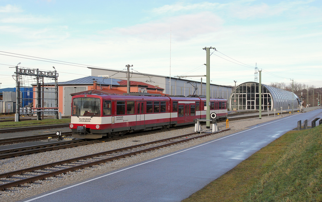 SLB ET 55 // Bahnhof Trimmelkam // 20. Dezember 2018