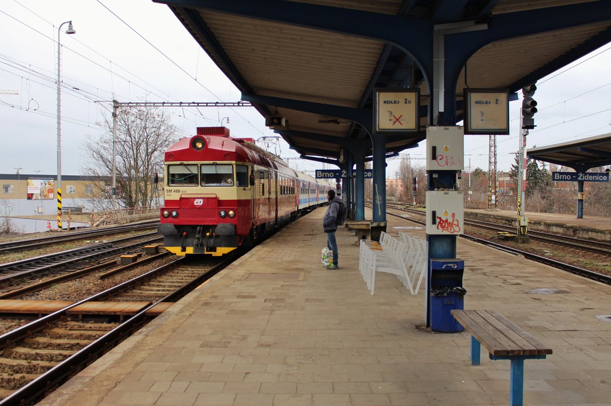 SM 488 0024 (560 024) zu sehen am 16.03.19 in Brno-Židenice.