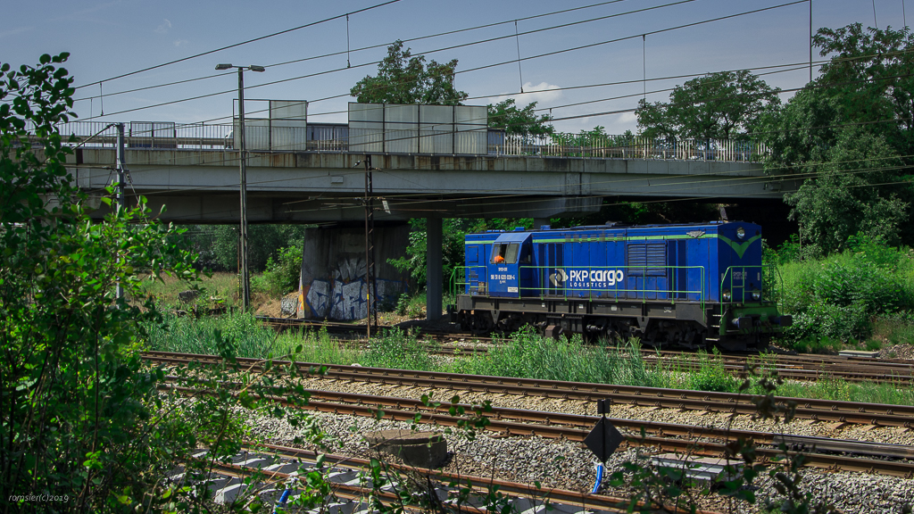 SM31-091 der PKP Cargo am 10.07.2018 in Bahnhof Tychy.