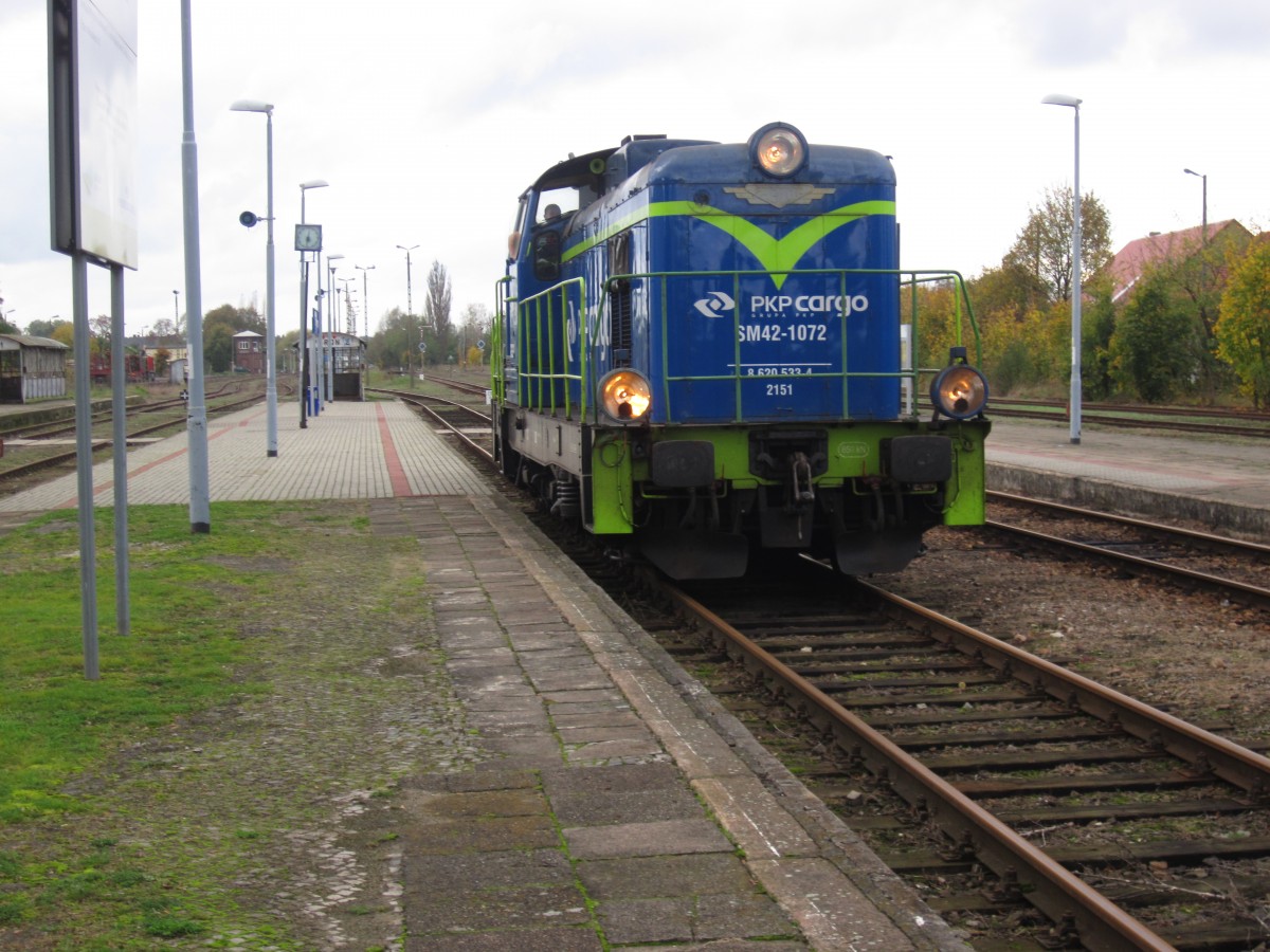 SM42-1072 in Bahnhof Miedzyrzecz,21.10.2014