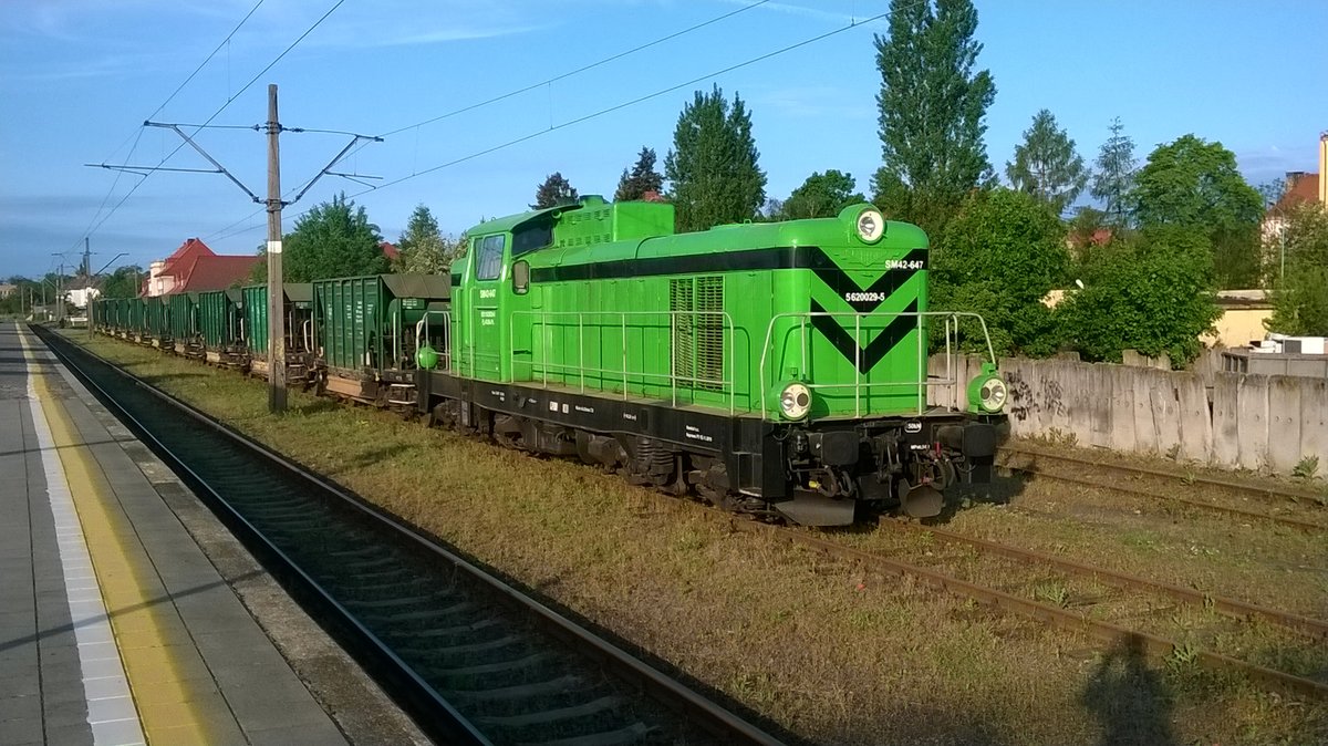 SM42-647 in Bahnhof Zbaszynek, 21.05.2017