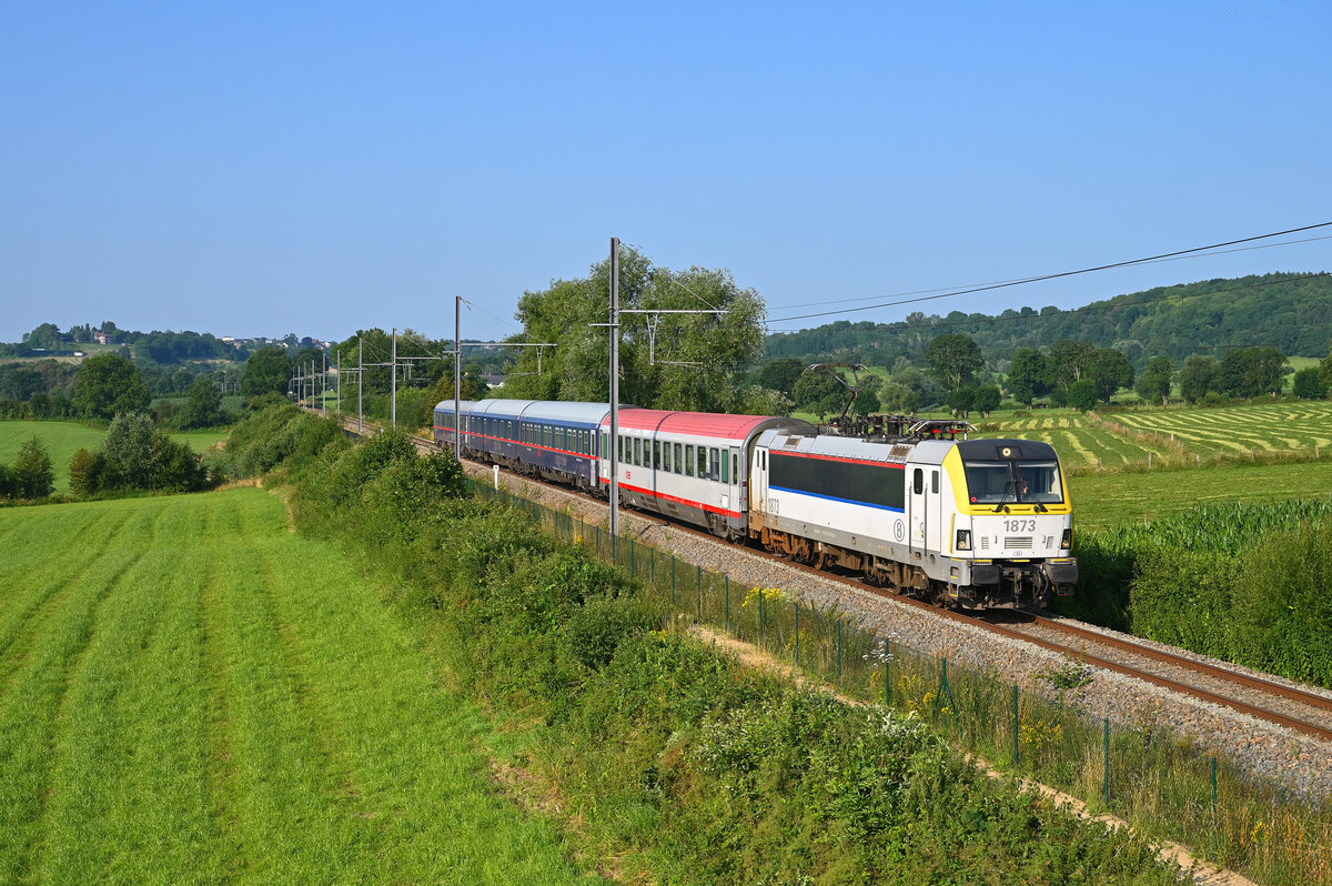 SNCB 1873 @ Montzen, 21.07.2021
Nightjet 424 Wien Hbf > Brussel-Zuid
