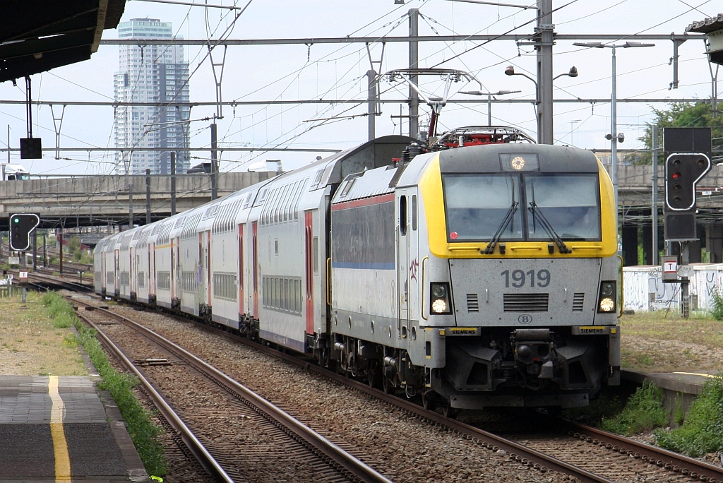 SNCB 1919 (190 190-4) am 23.Juli 2026 in Schaerbeek.