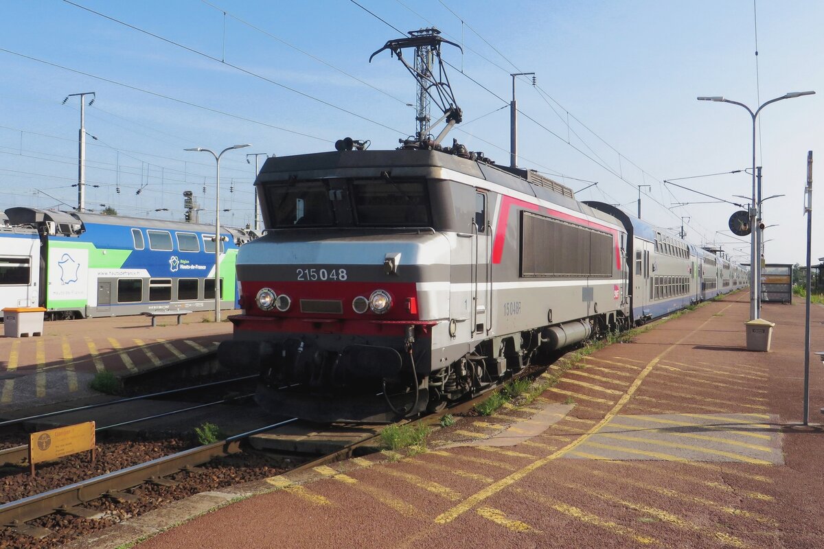 SNCF 15048 treft am 17 September 2021 in Compiegne ein.