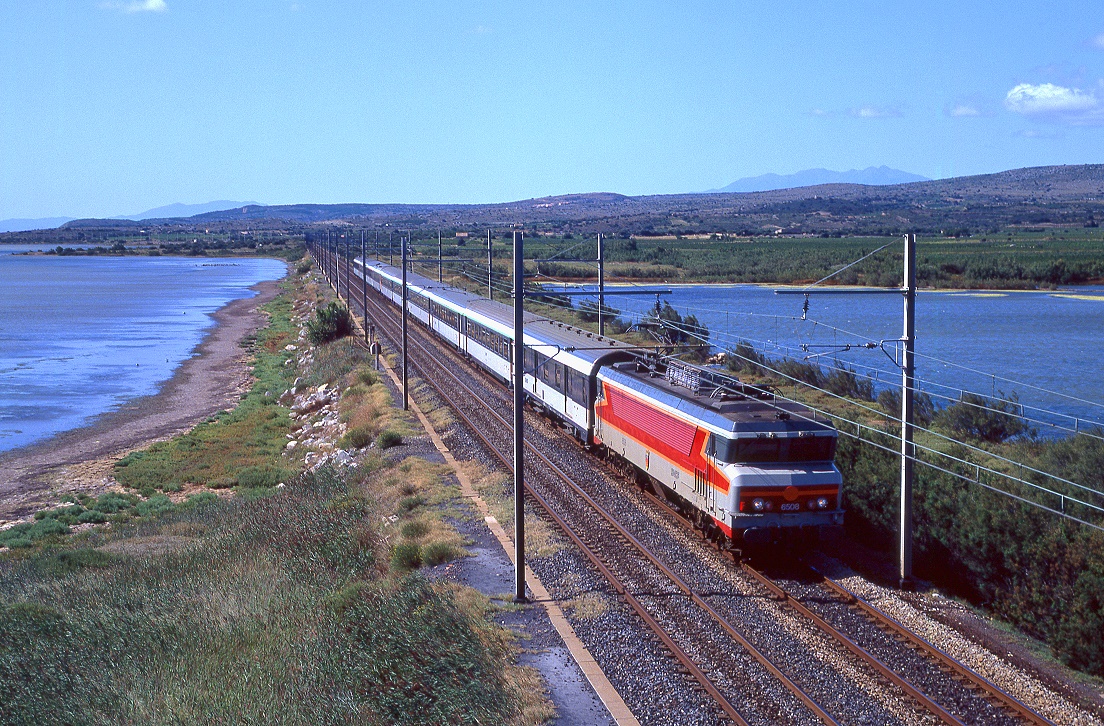 SNCF CC 6508, Leucate Gare, 58162, 01.09.1992.
