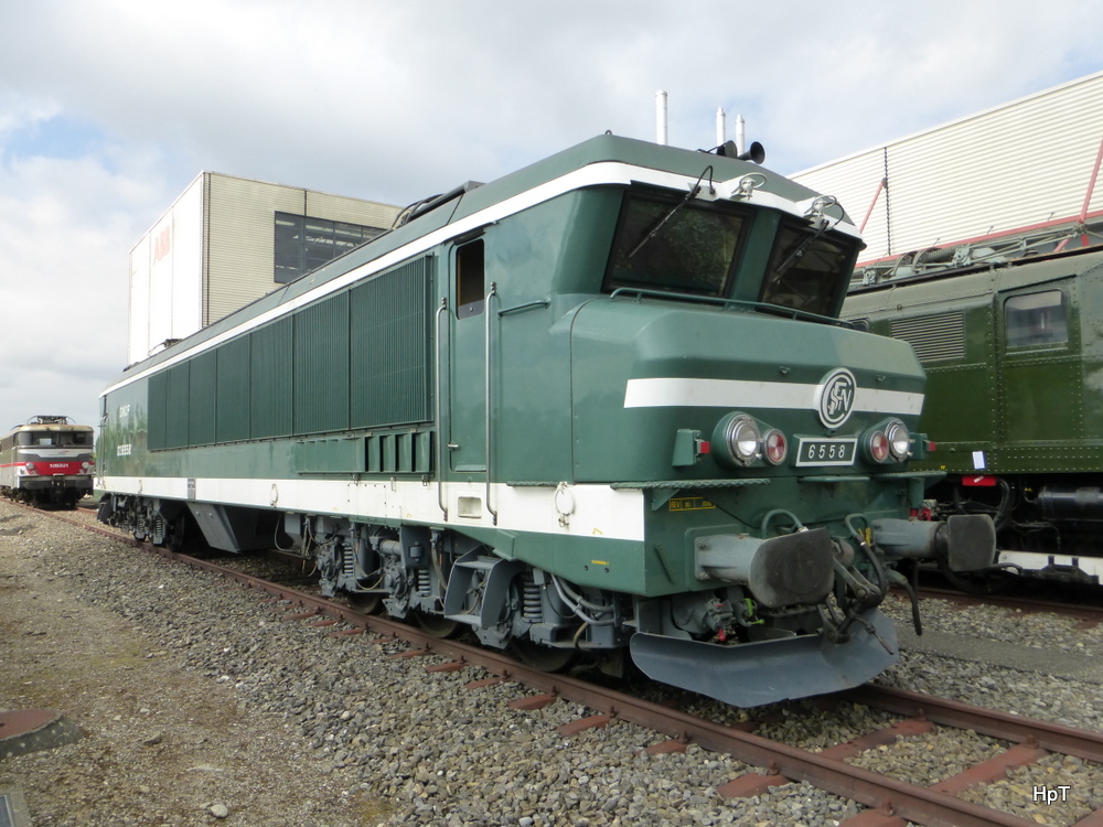 SNCF - Lok 6558 im Areal der ABB Sècheron in Genf an einer Ausstellung Historischer Loks am 14.09.2014