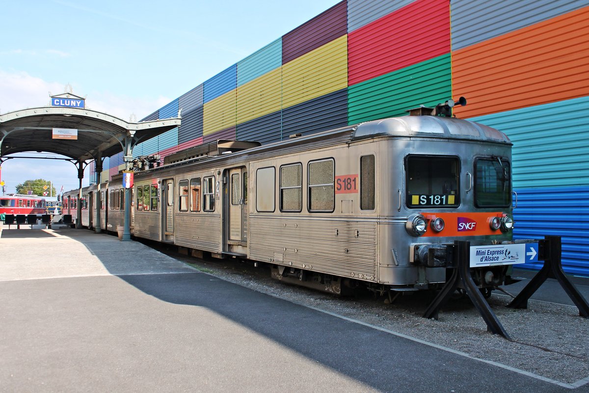 SNCF S 181  Z 6181  (Baujahr 1971) am 07.10.2018 im Eisenbahnmuseum Cite du Train (Mulhouse). 