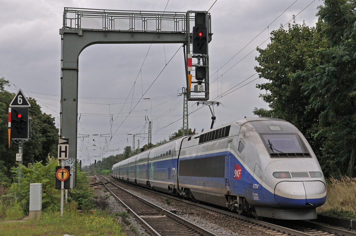 SNCF TGV 4704 @ Darmstadt - Eberstadt am 20 August 2016
