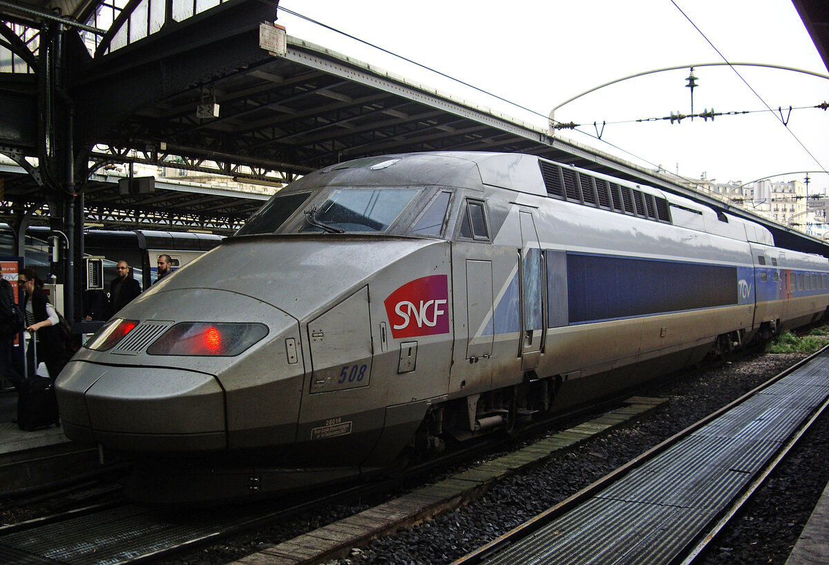 SNCF TGV Réseau, No. 508, Paris Gare de l'Est, 19.10.2012.