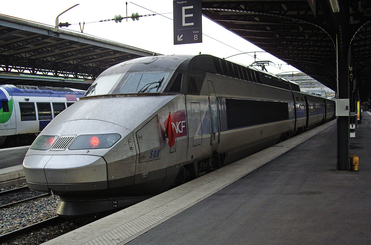 SNCF TGV Réseau, No. 508, Paris Gare de l'Est, 19.10.2012.