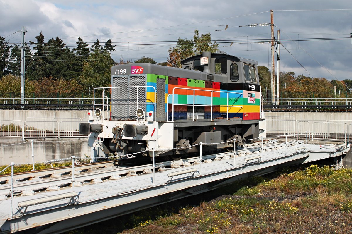 SNCF Y 7199  Cité du Train  (Baujahr 1960) am 07.10.2018 im Eisenbahnmuseum Cite du Train (Mulhouse). 