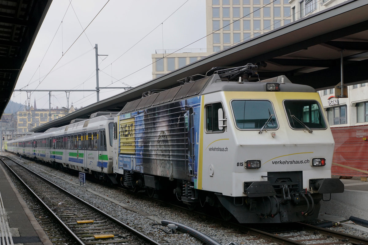 SOB: Impressionen vom Voralpenexpress im Bahnhof St. Gallen am 17. März 2018.
Foto: Walter Ruetsch