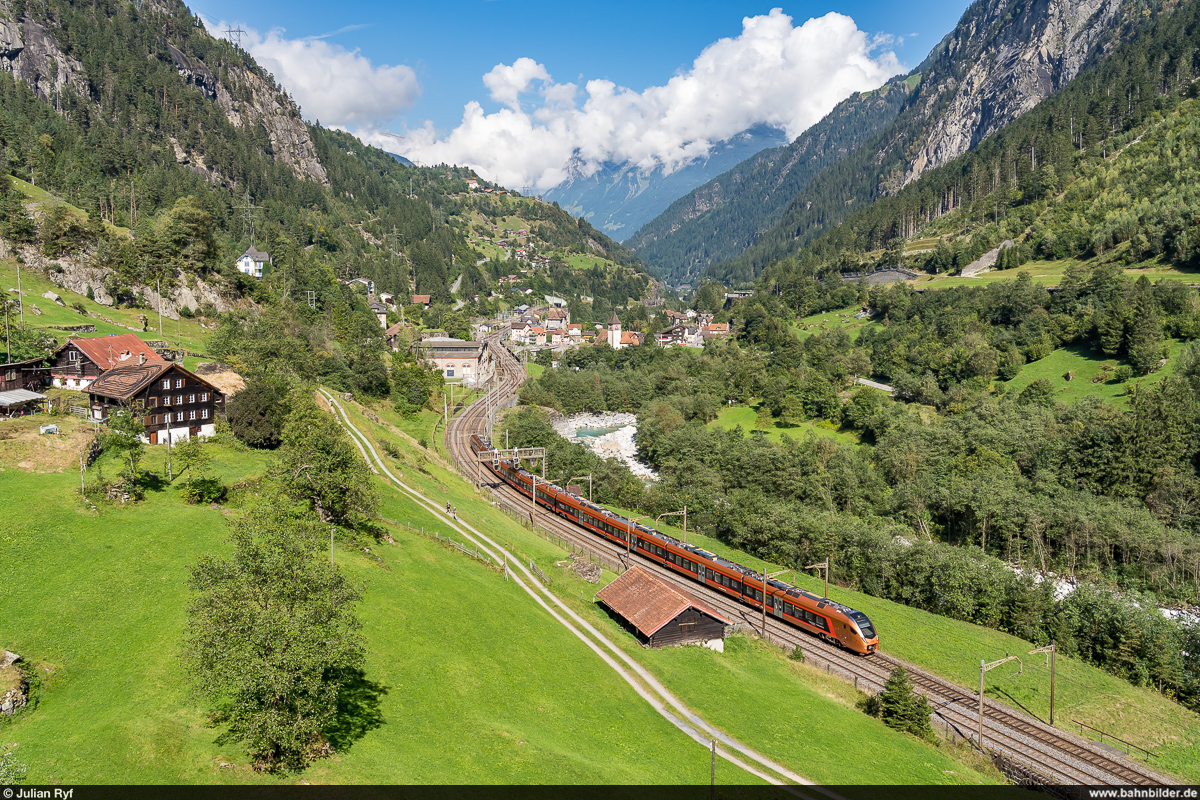 SOB RABe 526 / Treno Gottardo Basel SBB - Locarno / Gurtnellen, 18. September 2021