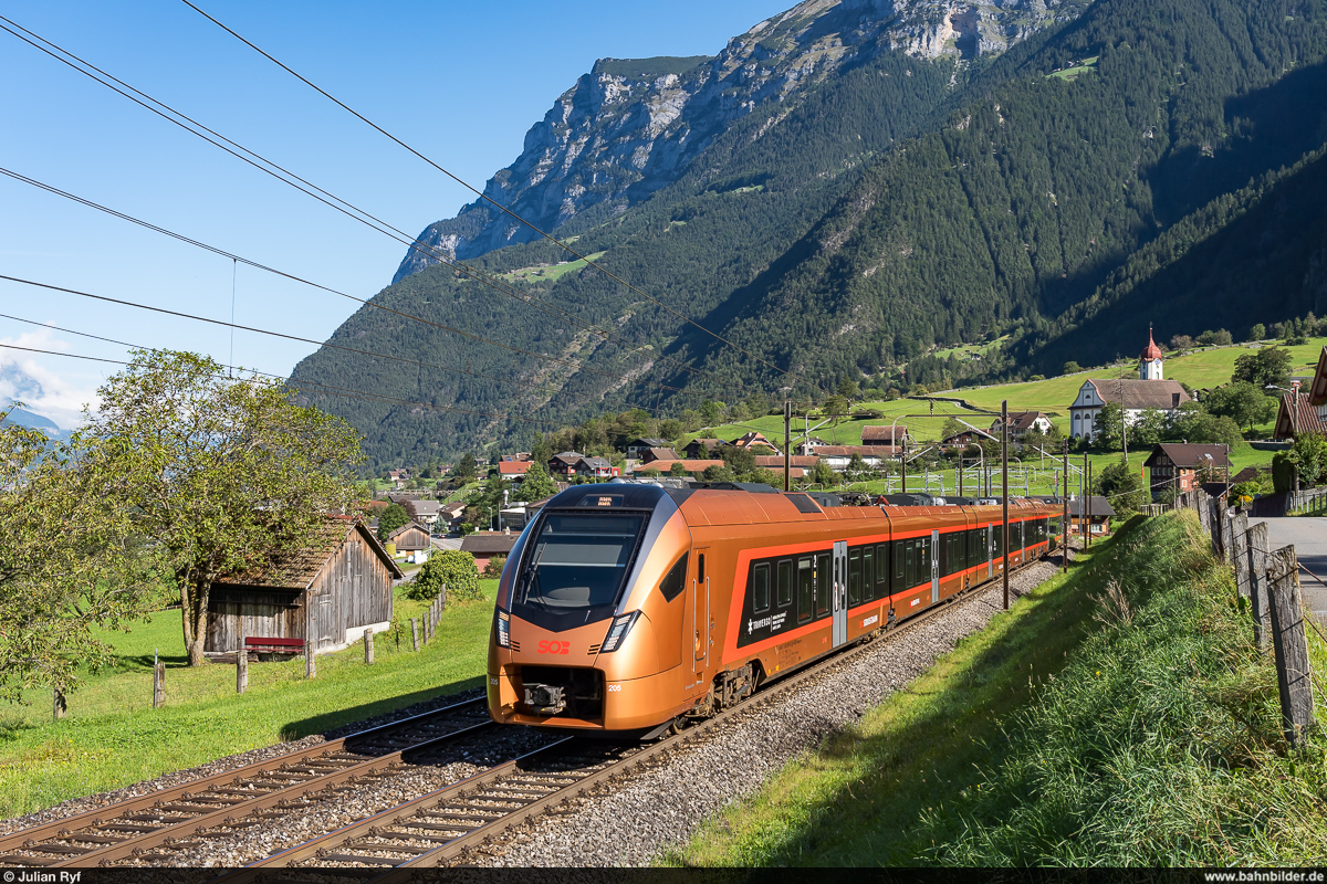 SOB RABe 526 205 / Treno Gottardo Basel SBB - Locarno / Silenen, 18. September 2021