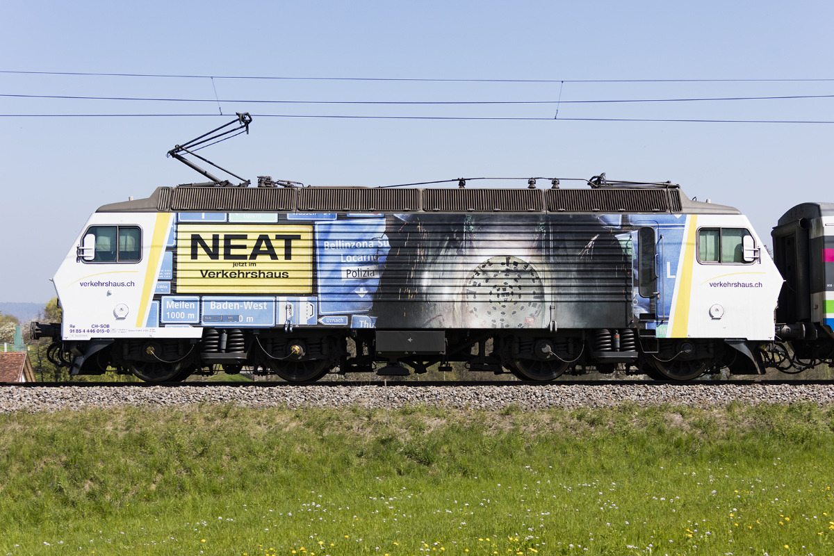 SOB, Re 446, 015, 08.04.2017, Samstagern 



