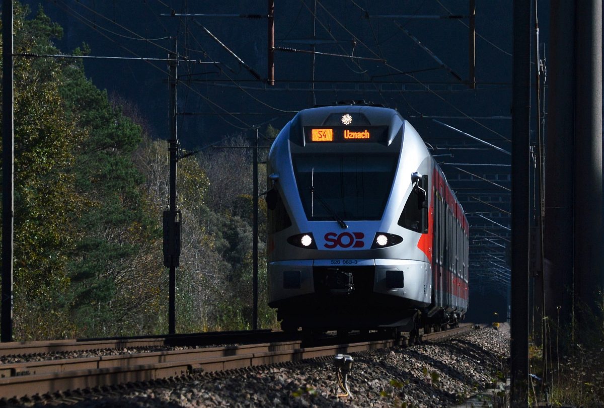 SOB Sargans-Uznach bei Weesen.
28. Oktober 2014