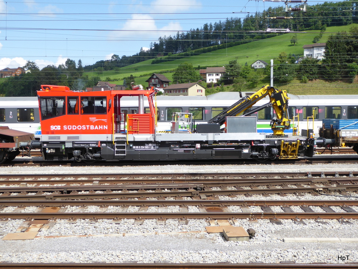 SOB - Tm 98 85 5234 503-1 abgestellt in Herisau am 24.07.2016