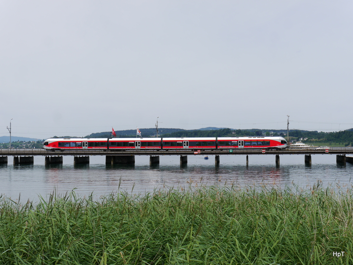 SOB - Triebzug RABe 526 ... unterwegs zwischen Rapperswil und Pfäffikon am 26.07.2015m