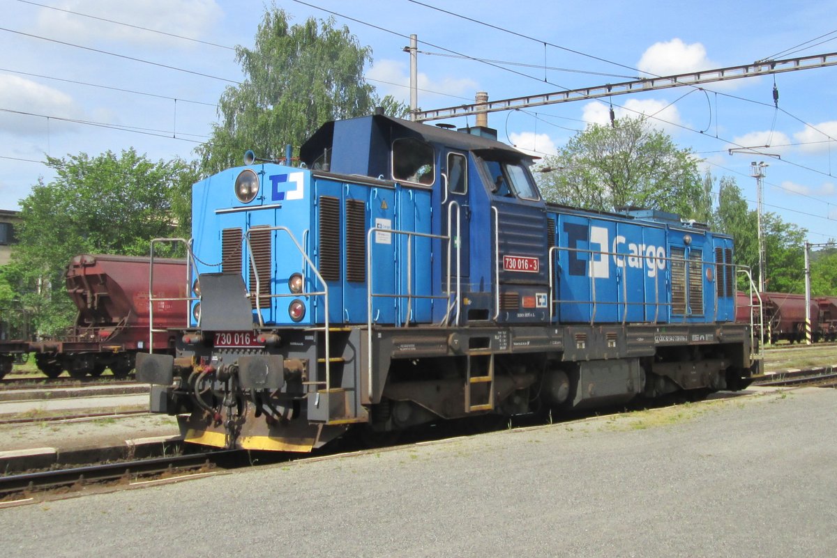 Solofahrt für CD Cargo 730 016 durch Decin=Vychod am 22 Mai 2015.
