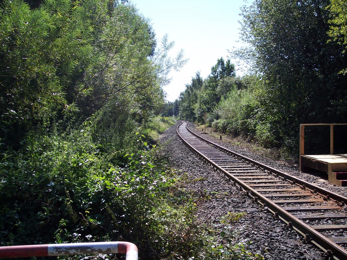Sonderfahrt zum Rendsburger Herbst am 24.08.2013
Diese Strecke soll geplant mal wieder in Betrieb gehen.

Hier der extra fr diesen Tag eingerichtete Haltepunkt
Gymnasium Kronswerk