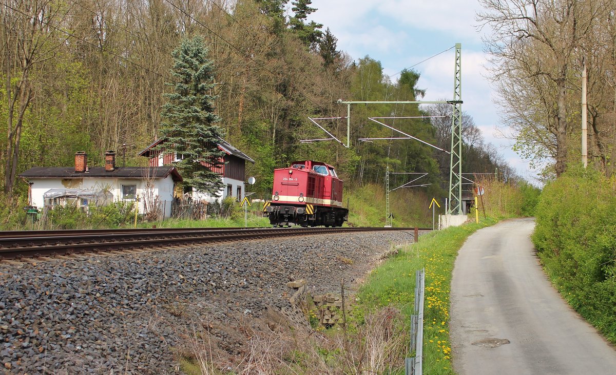 Sonntagsfahrer 204 354-5 zu sehen am 30.04.17 in Plauen/V.