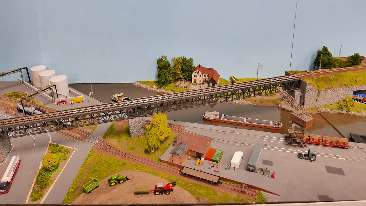 Spur-N-Anlage auf der  Internationalen Modellbahn- und Modellbau-Ausstellung 2018  in Straelen, 10.6.2018 