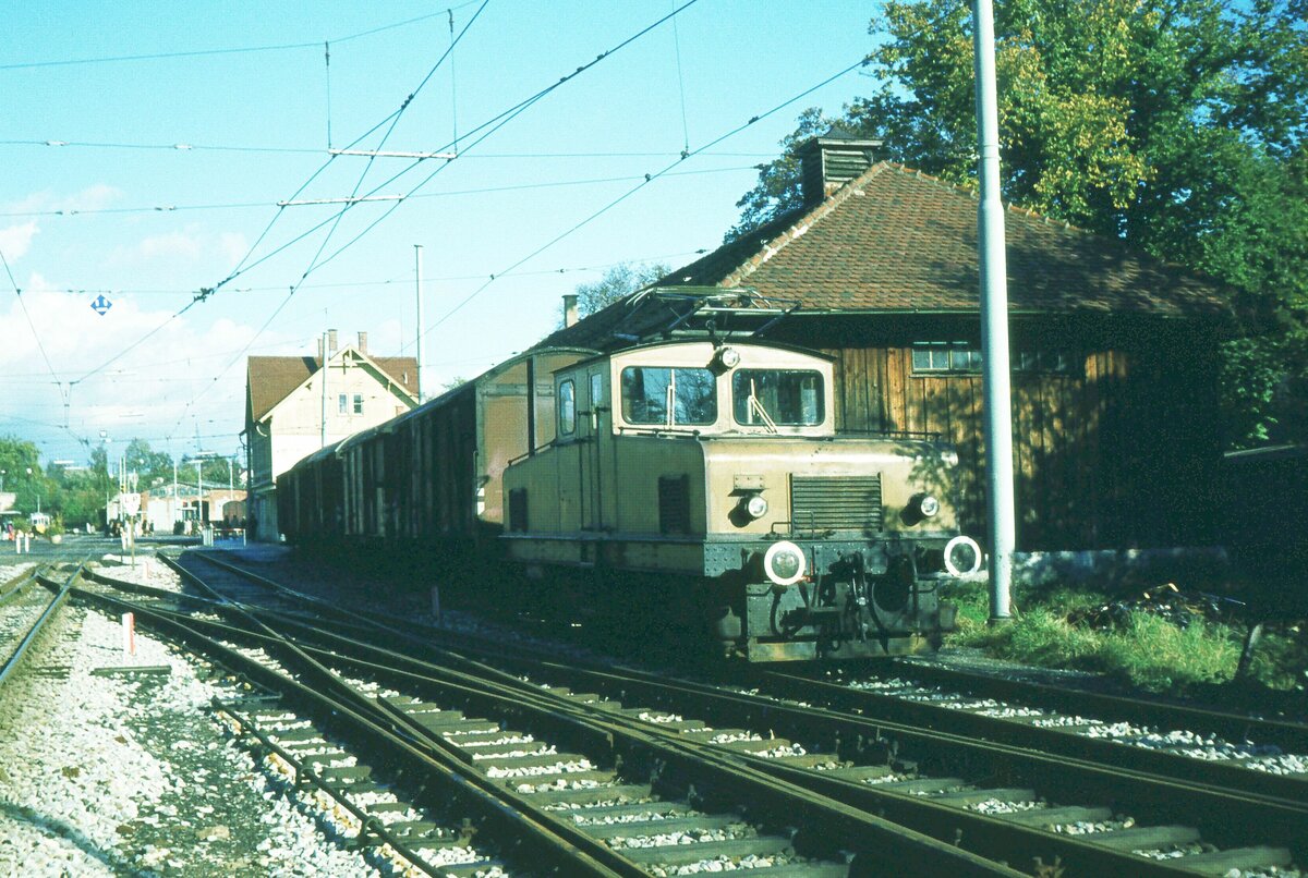 SSB Filderbahn Bf.S-Möhringen SSB-Ellok Nr. 1 mit G-Zug 10-1973