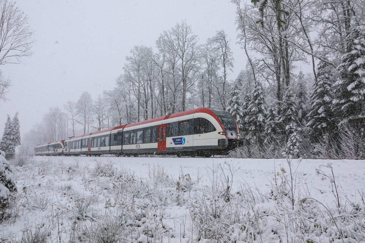 Starker Schneefall brachte vereinzelt bis zu 8 cm Neuschnee im Bereich Deutschlandsberg. 
Hollenegg am 20.11.2018