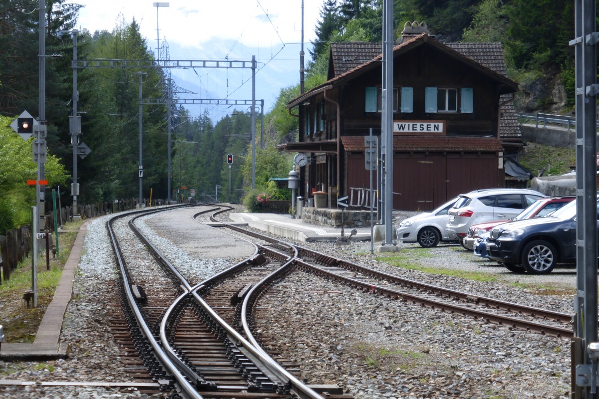 Station Davos Wiesen am 2.8.15
