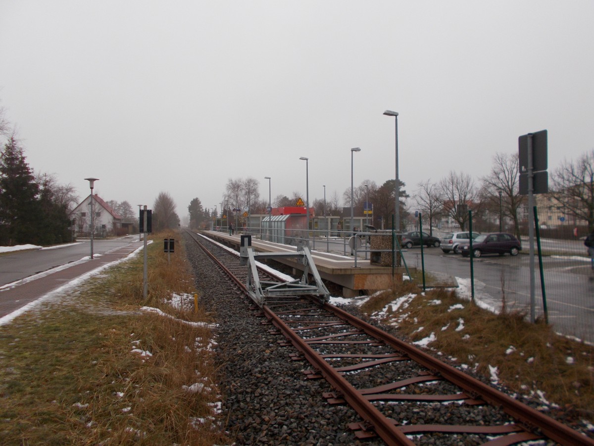 Station Graal Müritz am 24.Januar 2016.
