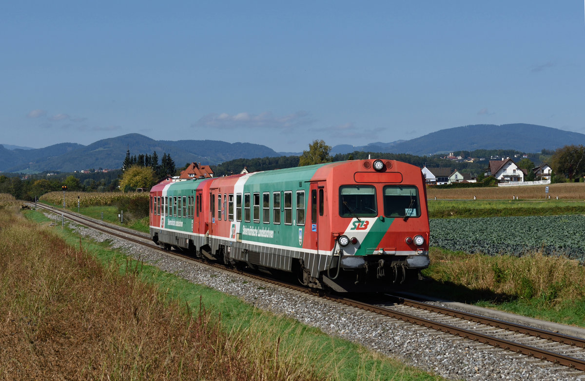 StB 5047 401 und 5047 402 waren am 01. Oktober 2019 als S31 von Weiz nach Graz Hbf. unterwegs, und wurden von mir in St. Ruprecht a.d. Raab fotografiert.