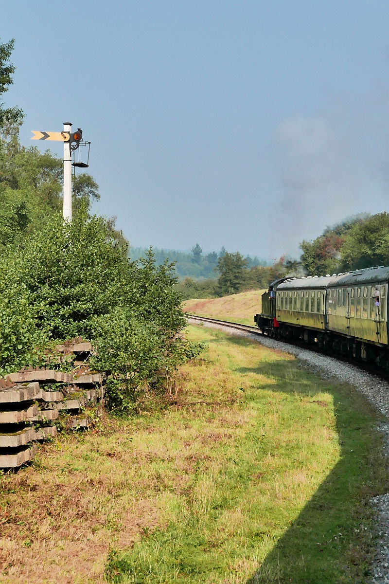 Steht ein Signal im Wald...
Die Dean Forest Railway bei Birchwood, 14.9.2016
