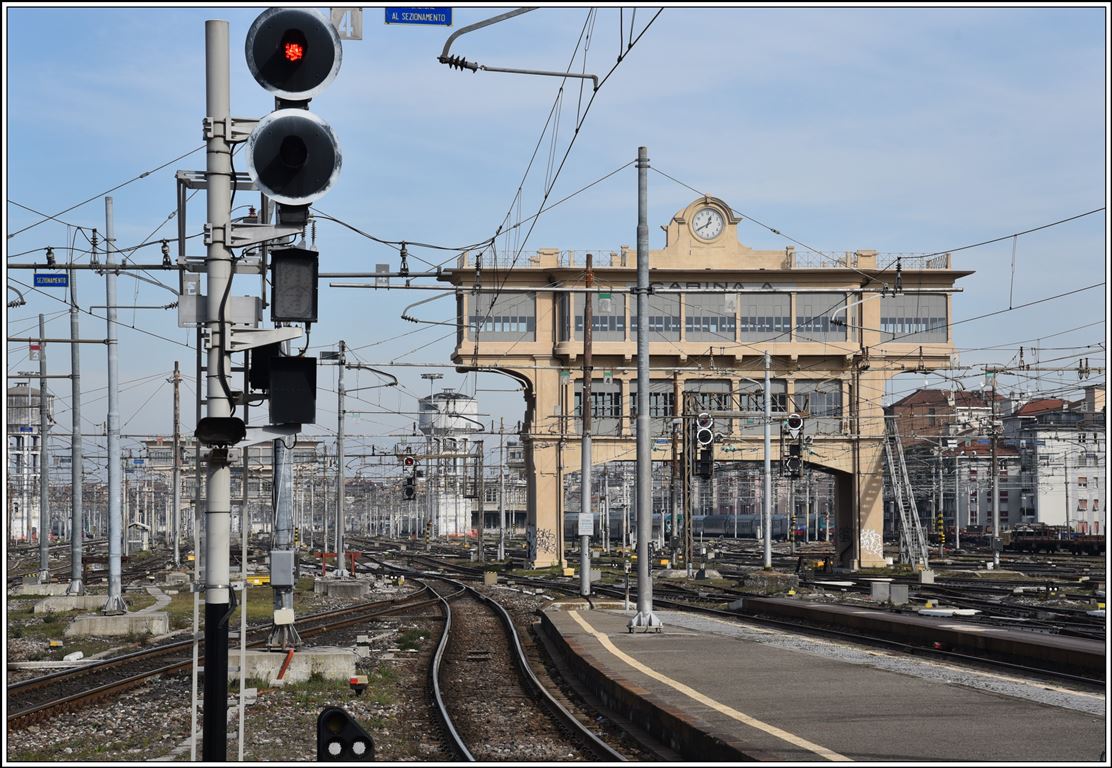 Stellwerk Cabina A in Milano Centrale. (21.02.2020)