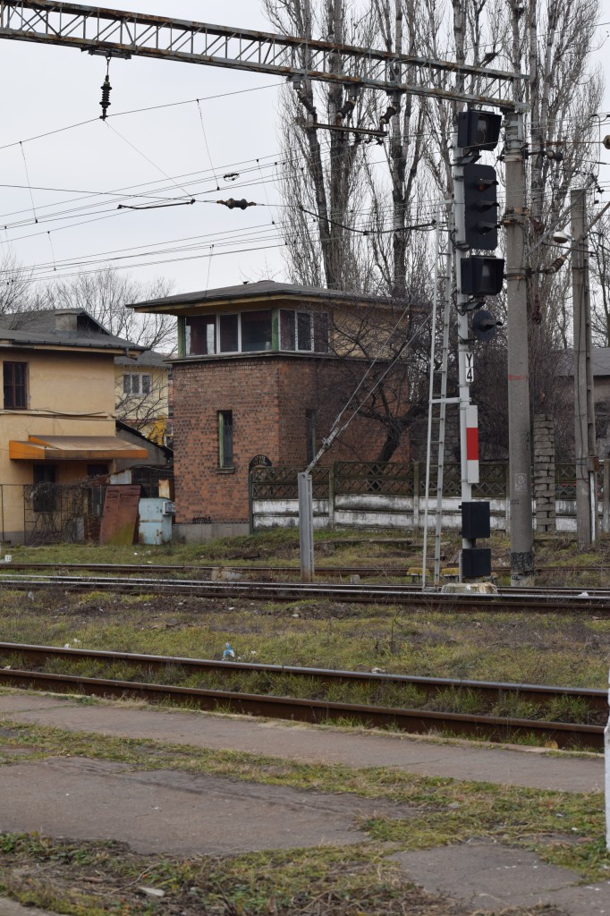 Stellwerk des Bahnhofs Drobeta Turnu Severin am 29.12.2015.