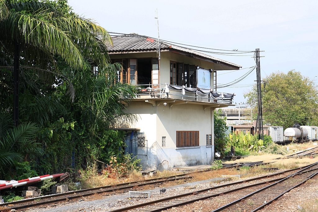 Stellwerk des bangkoker Bf. Thon Buri am 25.März 2017.