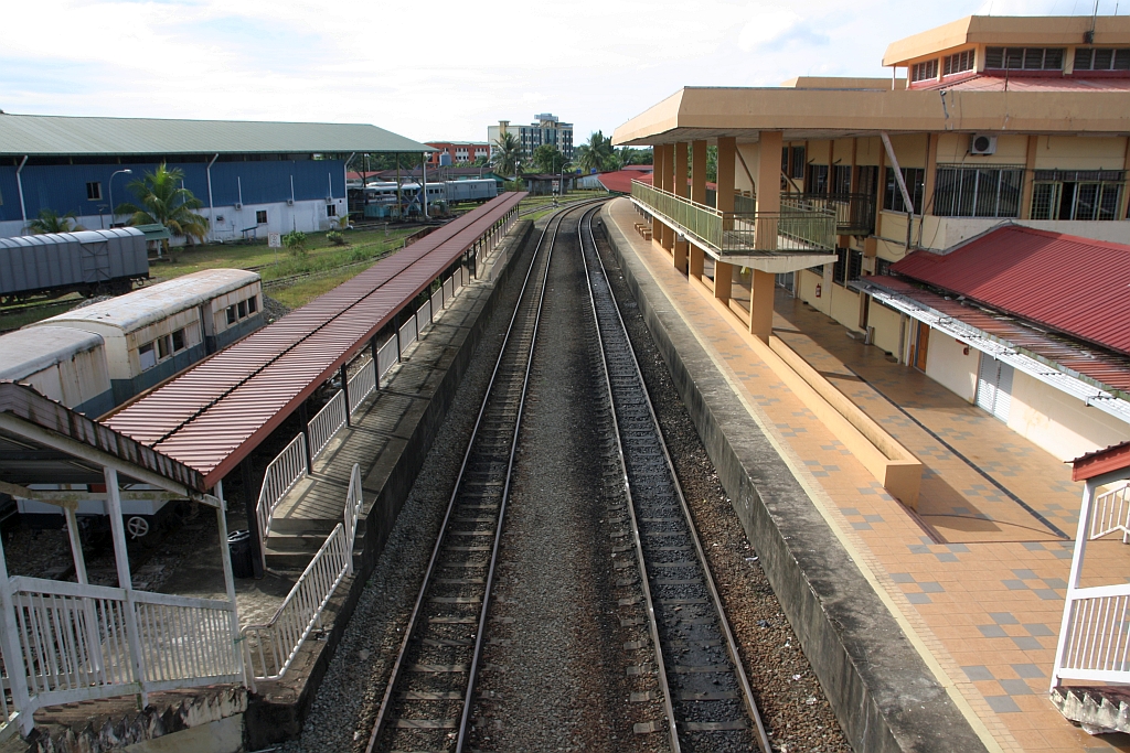 Stesen Beaufort, Blickrichtung Kota Kinabalu, am 10.Februar 2025.