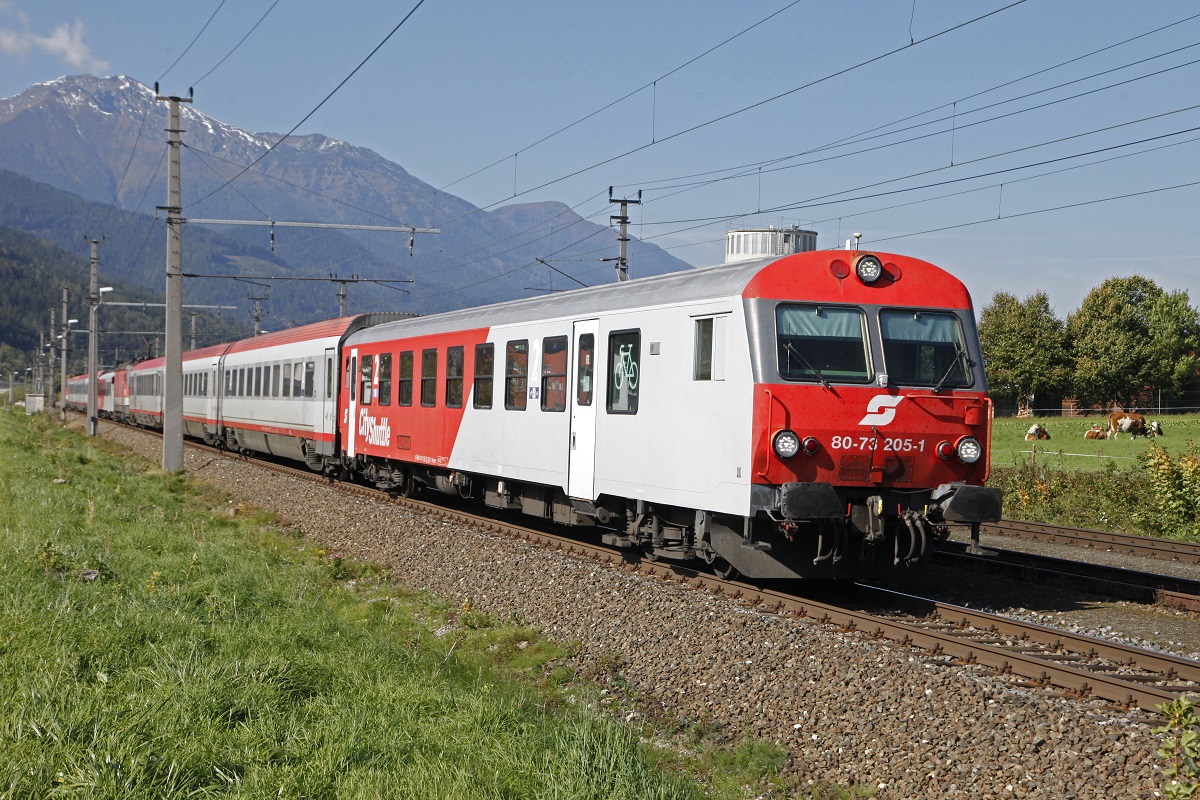 Steuerwagen 80-73 205 als IC513 in Gaishorn am 28.09.2017.