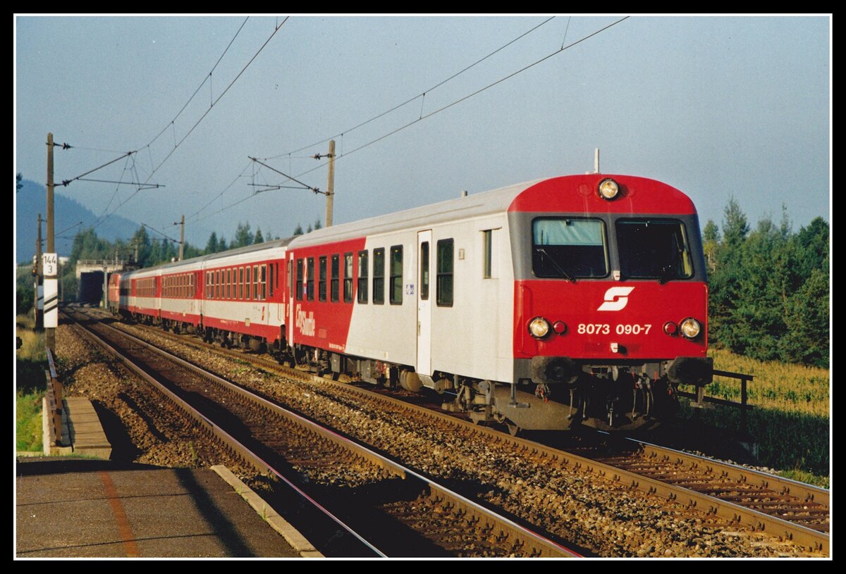 Steuerwagen 8073 090 als R4012 am 22.09.1998 in Allerheiligen - Mürzhofen.