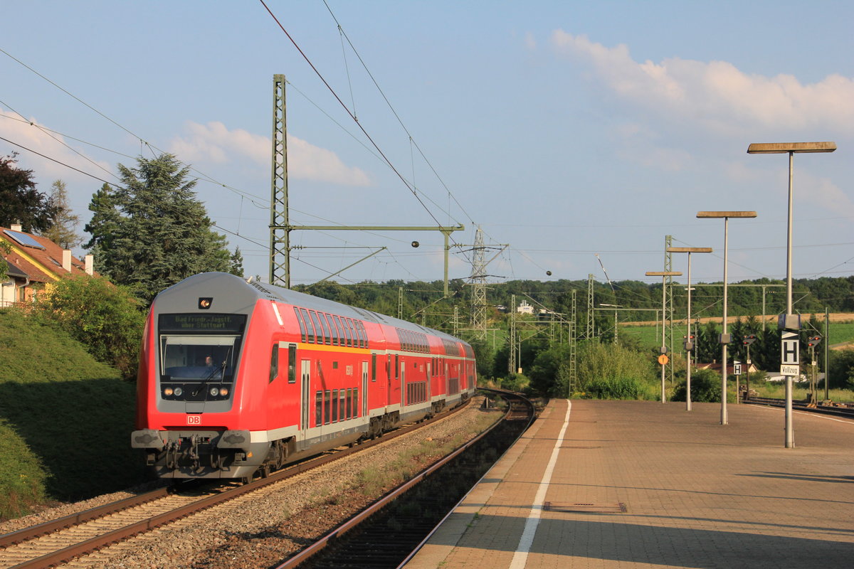 Steuerwagen der vierten Generation als RB nach Bad Friedrichshall-Jagstfeld am 31.07.2014 in Asperg. 
