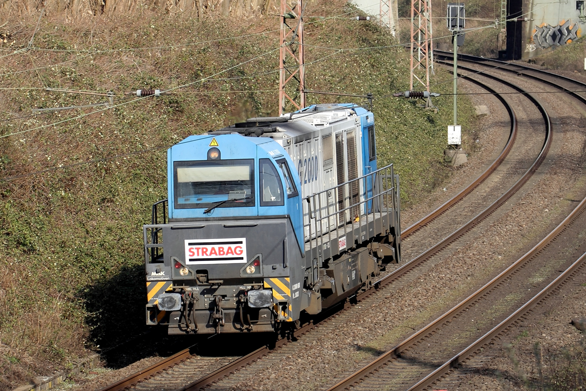 Strabag 273 005-9 auf der Hamm-Osterfelder Strecke in Recklinghausen 27.3.2020