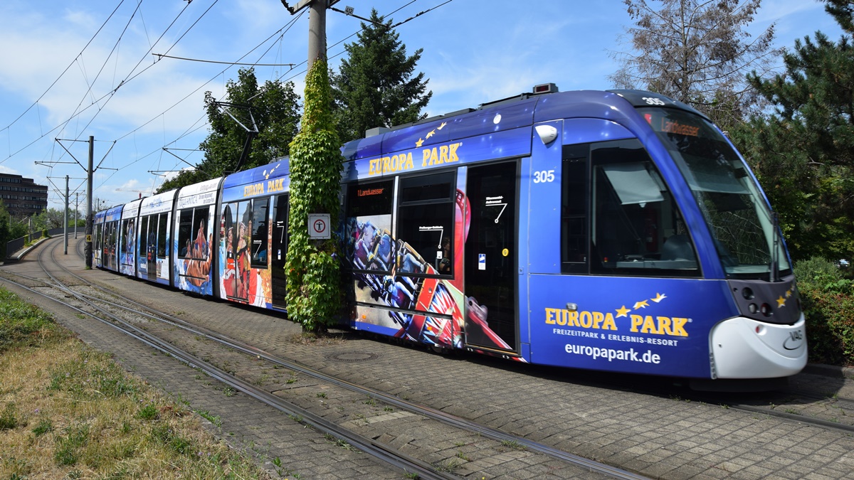 Straßenbahn CAF Urbos Nr. 305 Aufnahme am 21.07.2019 Bahnbilder.de