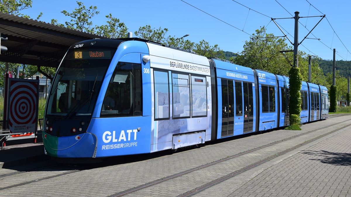 Straßenbahn CAF Urbos Nr. 306 - Aufgenommen am 02.06.2019