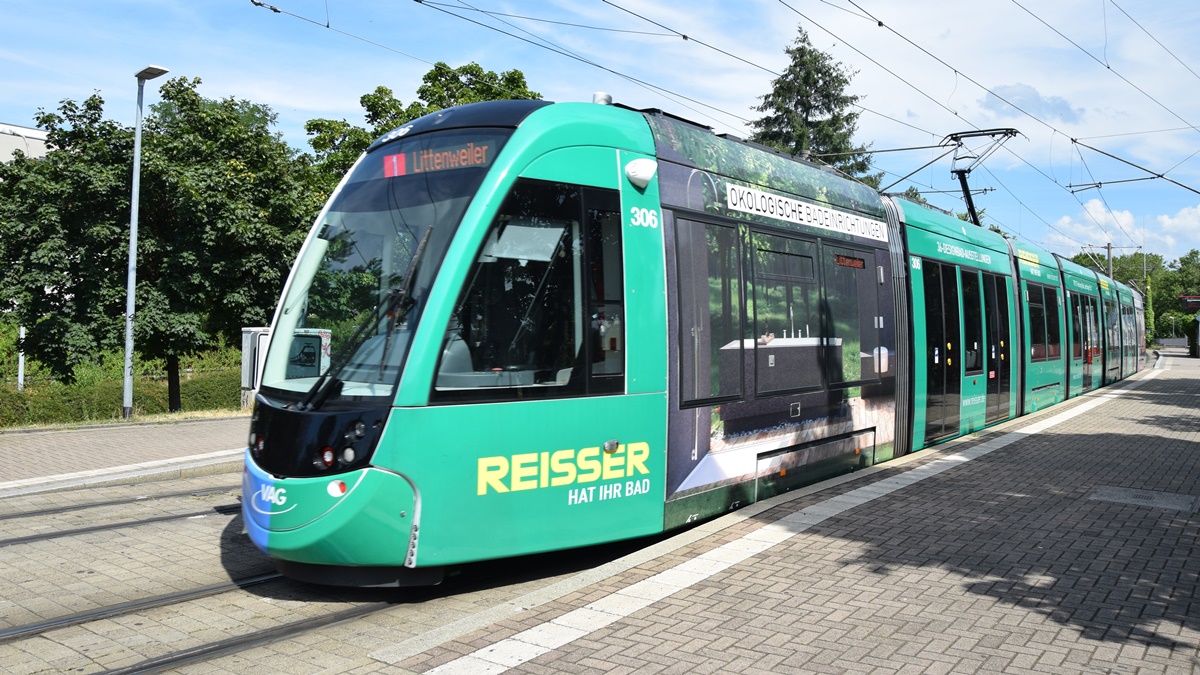 Straßenbahn CAF Urbos Nr. 306 - Aufnahme am 21.07.2019