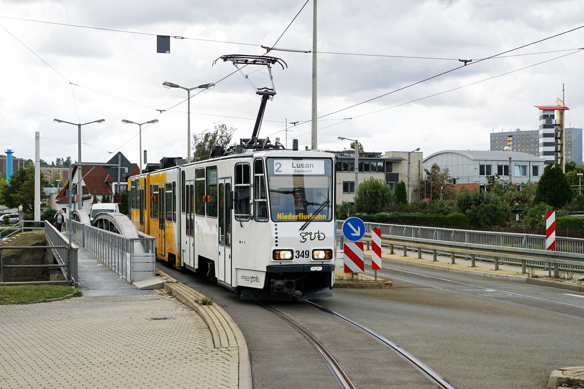 Strassenbahn Gera.
Impressionen vom 19. September 2019.
Auf den Tramlinien 2 und 3 stehen noch TATRA - BAHNEN im täglichen Einsatz.
Foto: Walter Ruetsch