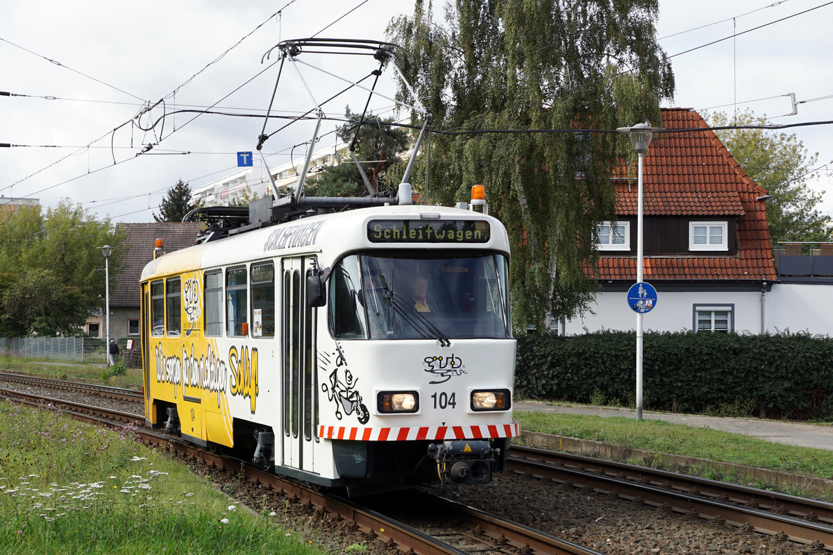 Strassenbahn Gera.
Impressionen vom 19. September 2019.
Foto: Walter Ruetsch