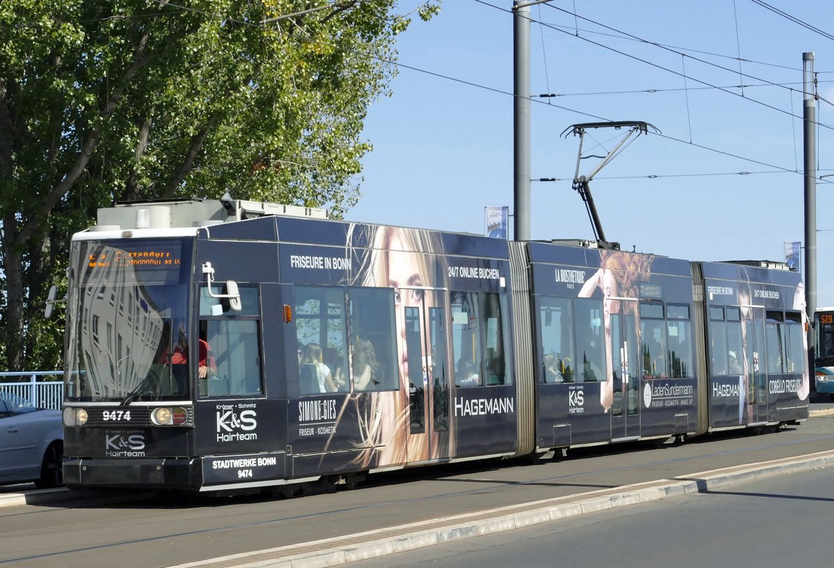 Strassenbahn Nr. 9474 der Stadtwerke Bonn - 14.09.2019