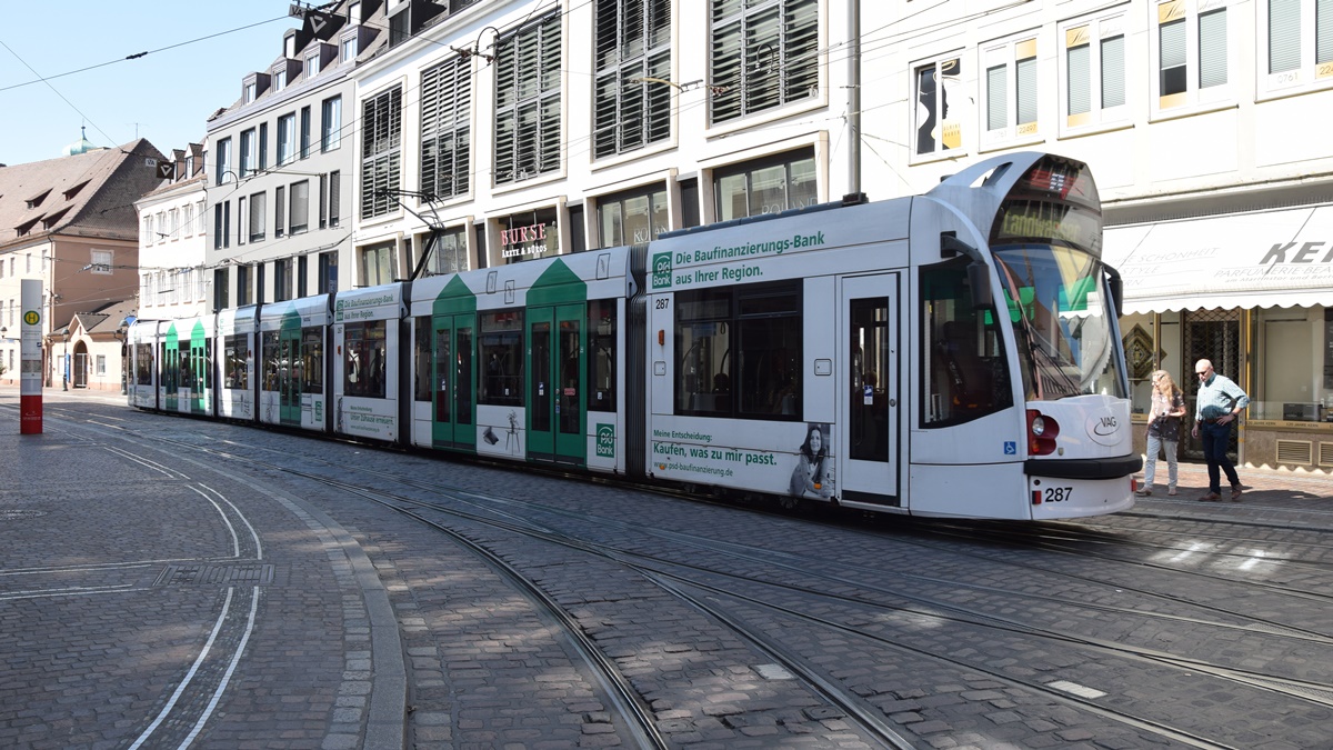 Straßenbahn Siemens Nr. 287 - Aufnahme am 25.08.2019