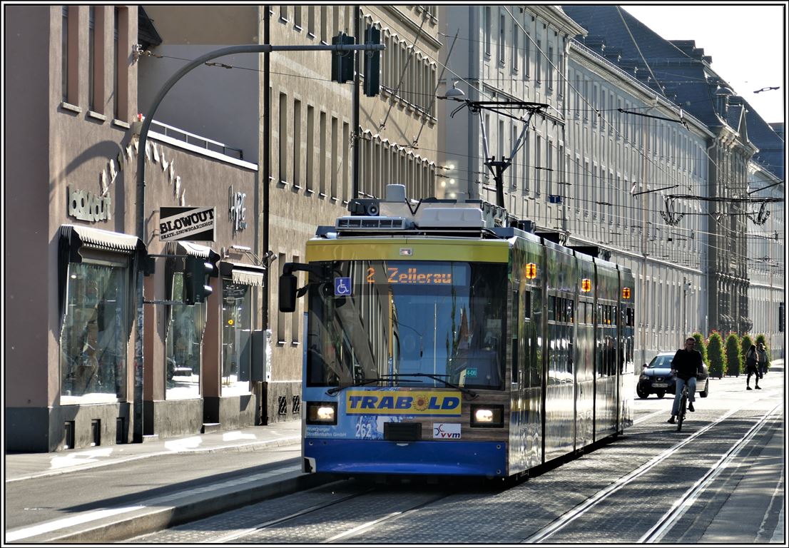 Strassenbahn Würzburg. GT-N 262. (27.05.2019)