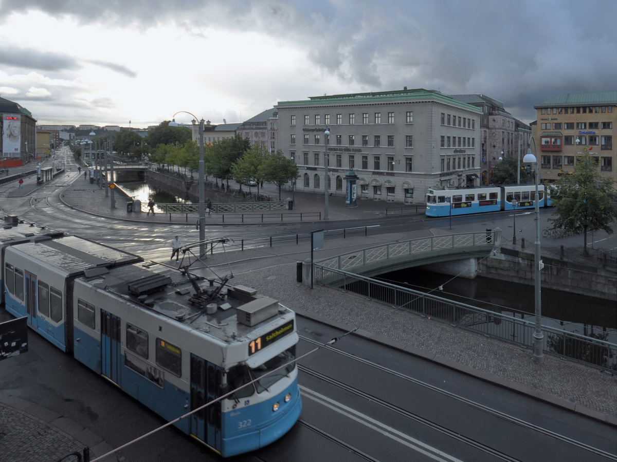 Straßenbahnwagen vom Typ ASEA/MGB M31 in Göteborg (August 2010)