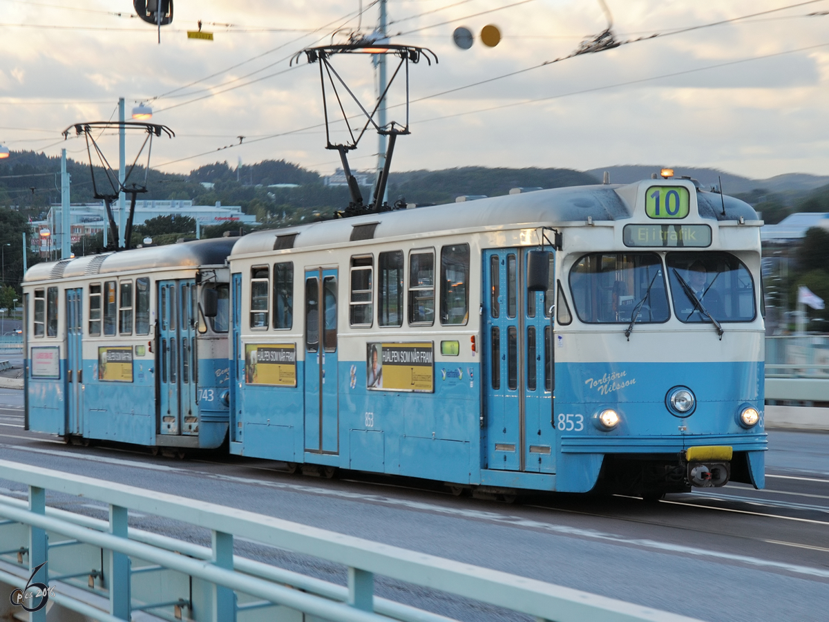 Straßenbahnwagen vom Typ Hägglunds M28/M29 in Göteborg (August 2010)